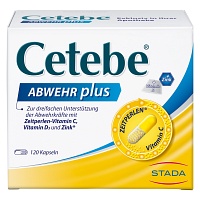 CETEBE ABWEHR plus Vitamin C+Vitamin D3+Zink Kaps. - 120Stk