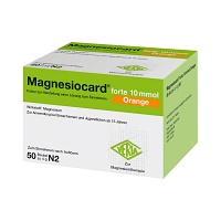 MAGNESIOCARD forte 10 mmol Orange Plv.z.H.e.L.z.E. - 50Stk