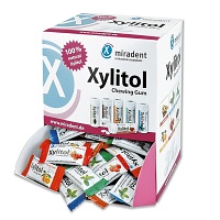 MIRADENT Xylitol Chewing Gum Schüttverp.sort. - 200Stk - Xylitol-Sortiment