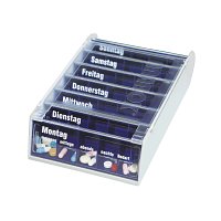 ANABOX 7 Tage Wochendosierer blau - 1Stk - Tablettenteiler & -dispenser