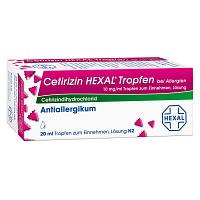 CETIRIZIN HEXAL Tropfen bei Allergien - 20ml - Allergien