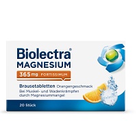 BIOLECTRA Magnesium 365 mg fortissimum Orange - 20Stk - Wadenkrämpfe