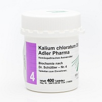 BIOCHEMIE Adler 4 Kalium chloratum D 6 Tabletten - 400Stk