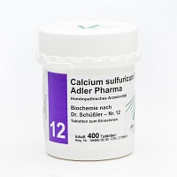 BIOCHEMIE Adler 12 Calcium sulfuricum D 6 Tabl. - 400Stk