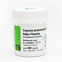 BIOCHEMIE Adler 19 Cuprum arsenicosum D 12 Tabl. - 400Stk
