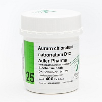 BIOCHEMIE Adler 25 Aurum chloratum natr.D 12 Tabl. - 400Stk