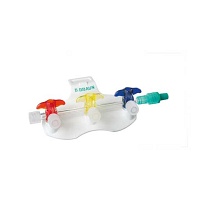 DISCOFIX C Hahnbank 3fach blau - 1Stk