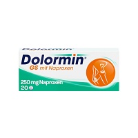 DOLORMIN GS mit Naproxen Tabletten - 20Stk - Gelenk-, Kreuz- & Rückenschmerzen, Sportverletzungen