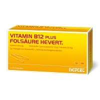 VITAMIN B12 PLUS Folsäure Hevert a 2 ml Ampullen - 2X20Stk - Vitamin B