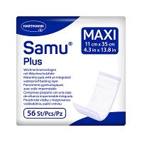 SAMU Wöchnerinnen Vorlagen Plus maxi 11x35 cm - 56Stk