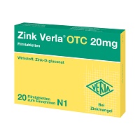 ZINK VERLA OTC 20 mg Filmtabletten - 20Stk - Selen & Zink
