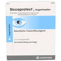 SICCAPROTECT Augentropfen - 3X10ml - gereizte Augen