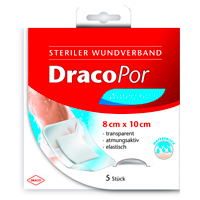 DRACOPOR waterproof Wundverband 8x10 cm steril - 5Stk