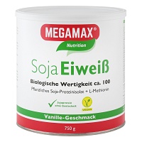 MEGAMAX Soja Eiweiß Vanille Pulver - 750g - Vegan