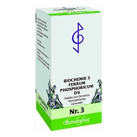 BIOCHEMIE 3 Ferrum phosphoricum D 6 Tabletten - 200Stk - Schüßler Salze Bombastus