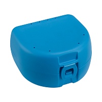 PROTHESEN ZAHNSPANGENBOX universal hellblau - 1Stk