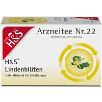 H&S Lindenblüten Tee Filterbeutel - 20X1.8g - Heilkräutertees