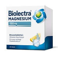 BIOLECTRA Magnesium 150 mg Zitrone Brausetabletten - 40Stk - Magnesium