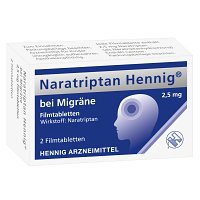 NARATRIPTAN Hennig bei Migräne 2,5 mg Filmtabl. - 2Stk - Kopfschmerzen & Migräne