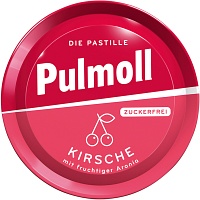 PULMOLL Kirsche zuckerfrei Bonbons - 50g - Bonbons zuckerfrei