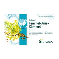 SIDROGA Fenchel Anis Kümmel Tee Filterbeutel - 20X2.0g - Magen, Darm & Leber