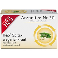 H&S Spitzwegerichkraut Filterbeutel - 20X1.5g - Teespezialitäten
