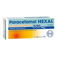 PARACETAMOL 500 mg HEXAL b.Fieber u.Schmerzen Tab. - 20Stk - Schmerzen