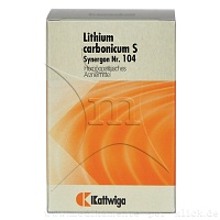 SYNERGON KOMPLEX 104 Lithium carbonicum S Tabl. - 200Stk
