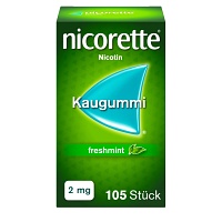 NICORETTE Kaugummi 2 mg freshmint - 105Stk - Raucherentwöhnung