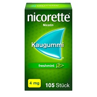 NICORETTE Kaugummi 4 mg freshmint - 105Stk - Raucherentwöhnung