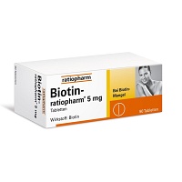 BIOTIN-RATIOPHARM 5 mg Tabletten - 90Stk - Für Haut, Haare & Knochen