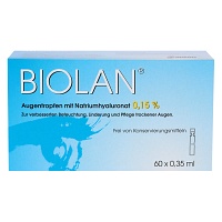 BIOLAN Augentropfen Einzeldosispipetten - 60X0.35ml - Trockene Augen