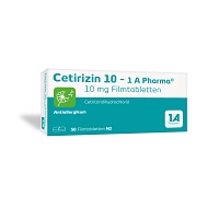 CETIRIZIN 10-1A Pharma Filmtabletten - 50Stk - Allergie