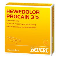 HEWEDOLOR Procain 2% Injektionslösung in Ampullen - 10Stk - Lokalanästhetika