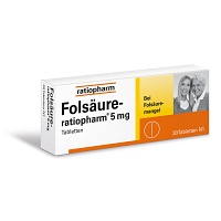FOLSÄURE-RATIOPHARM 5 mg Tabletten - 20Stk - Folsäure