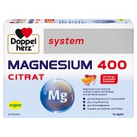 DOPPELHERZ Magnesium 400 Citrat system Granulat - 20Stk - Für Frauen & Männer