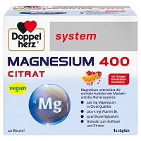 DOPPELHERZ Magnesium 400 Citrat system Granulat - 40Stk - Spar-Abo