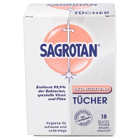 SAGROTAN Desinfektionstücher - 18Stk - Hautpflege