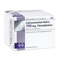 CALCIUMACETAT NEFRO 700 mg Filmtabletten - 200Stk