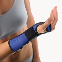 BORT Arm Handgel.Schiene links L blau/schw. - 1Stk