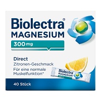 BIOLECTRA Magnesium 300 mg Direct Zitrone Sticks - 40Stk - Wadenkrämpfe