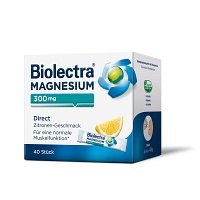 BIOLECTRA Magnesium 300 mg Direct Zitrone Sticks - 40Stk - Wadenkrämpfe