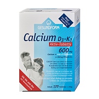 GESUNDFORM Calcium 600 D3+K1 Osteo Tabletten - 120Stk