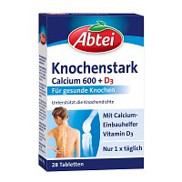 ABTEI Knochenstark Calcium 600+D3 Tabletten - 28Stk - Abtei®