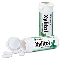 MIRADENT Xylitol Chewing Gum Spearmint - 30Stk - Zahnpflegebonbon/-kaugummi/-lutschtabletten