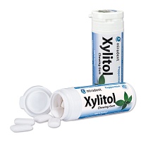 MIRADENT Xylitol Chewing Gum Minze - 30Stk - Zahnpflegebonbon/-kaugummi/-lutschtabletten
