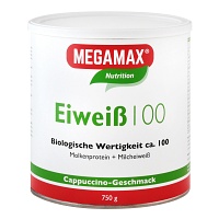 EIWEISS 100 Cappuccino Megamax Pulver - 750g - Für Sportler