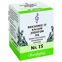 BIOCHEMIE 15 Kalium jodatum D 6 Tabletten - 80Stk - Schüßler Salze Bombastus