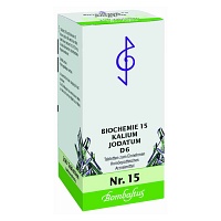 BIOCHEMIE 15 Kalium jodatum D 6 Tabletten - 200Stk - Schüßler Salze Bombastus