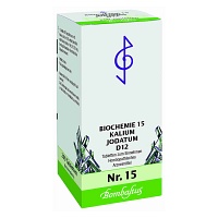 BIOCHEMIE 15 Kalium jodatum D 12 Tabletten - 200Stk - Schüßler Salze Bombastus